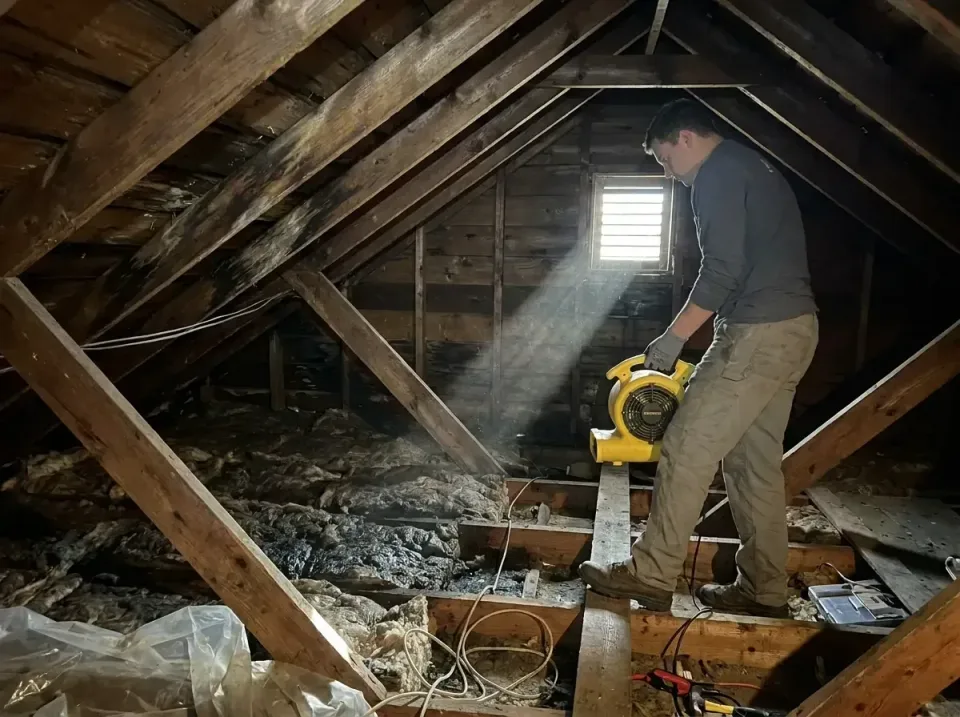 attic-water-damage-drying-proc-007 — frequently asked questions, Emergency Water Extraction & 24/7 Flood Response in St. Mic…